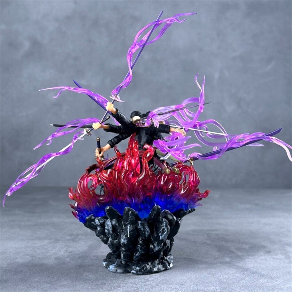 Mô Hình OnePiece Zoro Asura 3 đầu 6 tay siêu ngầu bản nhỏ - Cao 24cm nặng 360gram - Figure OnePiece - nobox - N4-K15