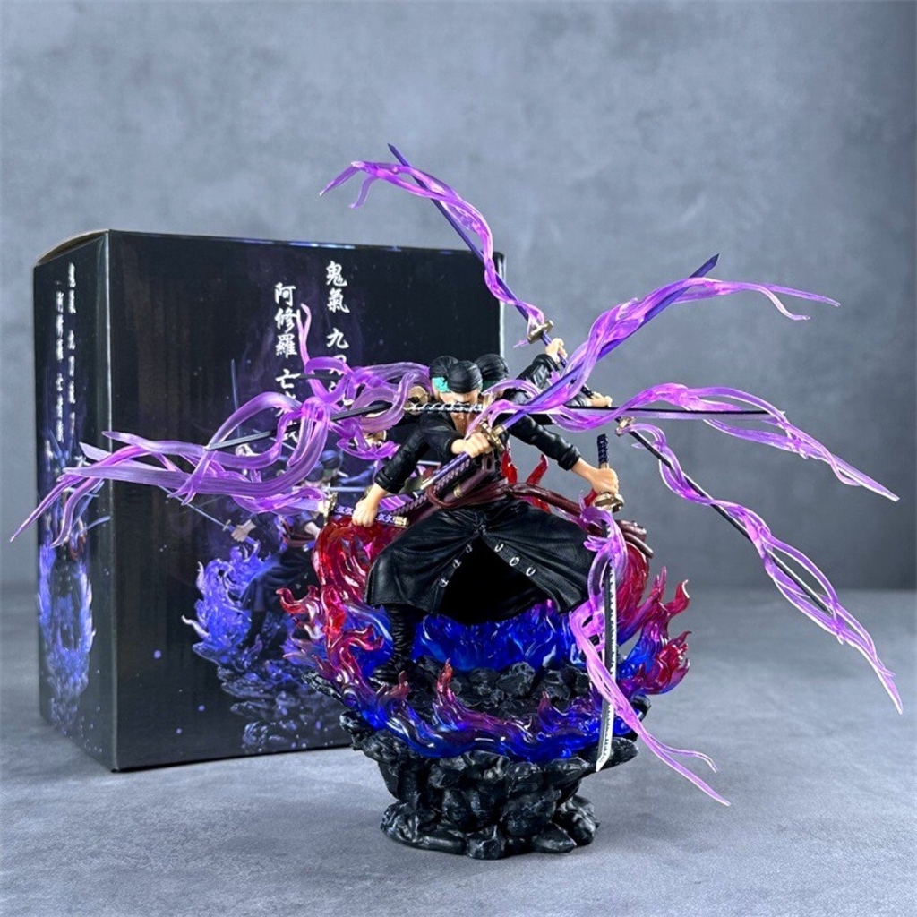 Mô Hình OnePiece Zoro Asura 3 đầu 6 tay siêu ngầu bản nhỏ - Cao 24cm nặng 360gram - Figure OnePiece - nobox - N4-K15