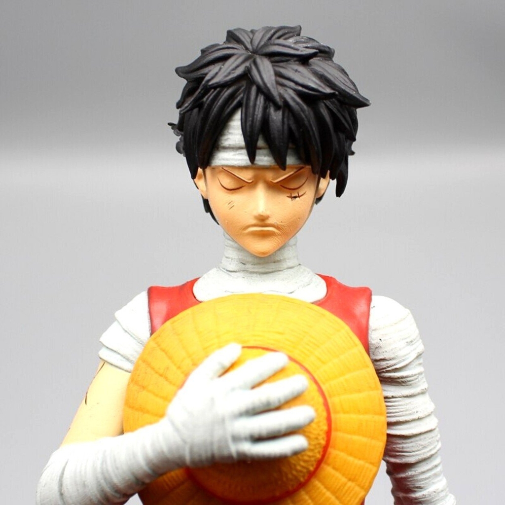 Mô Hình OnePiece Luffy băng bó - cao 27cm - nặng 340gram +  phụ kiện có đế kẹp chân - Figure OnePiece - No box - N3-K59-T1-S3