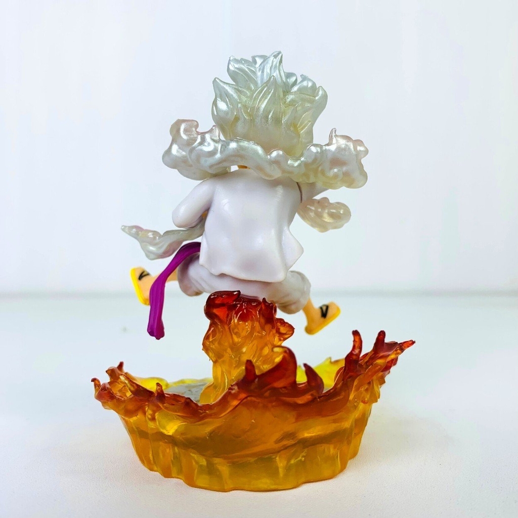 Mô Hình OnePiece Luffy nika gear 5 trạng thái ngồi cười siêu đẹp cao 10cm nặng 120g , Figure OnePiece - có vỏ hộp màu - N4-K4-BL2