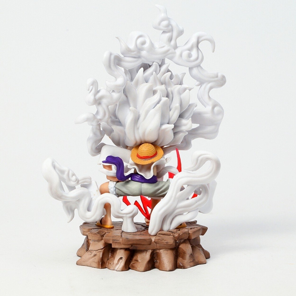Mô Hình OnePiece Luffy nika gear 5 trạng thái chiến đấu siêu ngầu cao 15.5cm nặng 350g , Figure OnePiece - có vỏ hộp màu - N1-K38-T1-S6