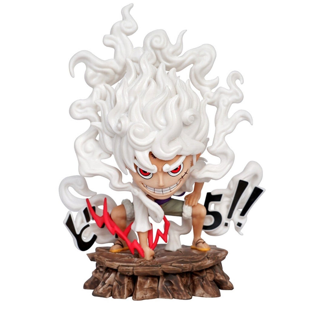 Mô Hình OnePiece Luffy nika gear 5 trạng thái chiến đấu siêu ngầu cao 15.5cm nặng 350g , Figure OnePiece - có vỏ hộp màu - K15-T1-S4