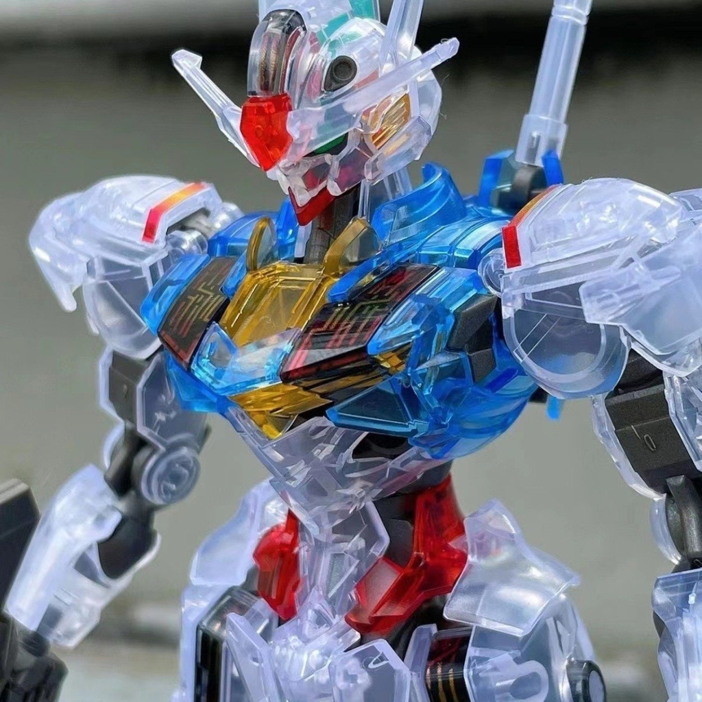Mô hình GundamXG - Gundam Mechanis aeral ( nhựa Trong ) - Cao 17cm - nặng 150gram + có box - SKU : FL-09 - Figure Gundam - Có hộp màu - N1-K13-S3