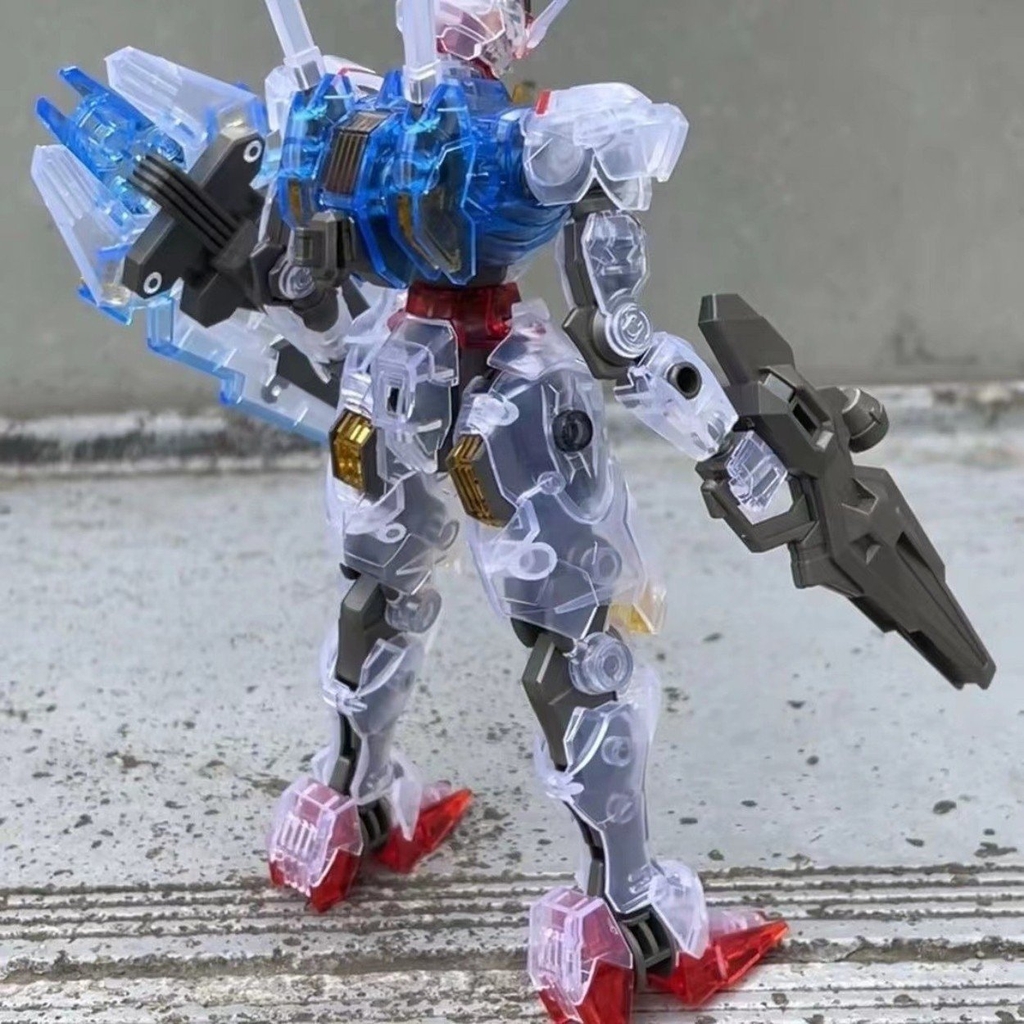 Mô hình GundamXG - Gundam Mechanis aeral ( nhựa Trong ) - Cao 17cm - nặng 150gram + có box - SKU : FL-09 - Figure Gundam - Có hộp màu - N1-K13-S3