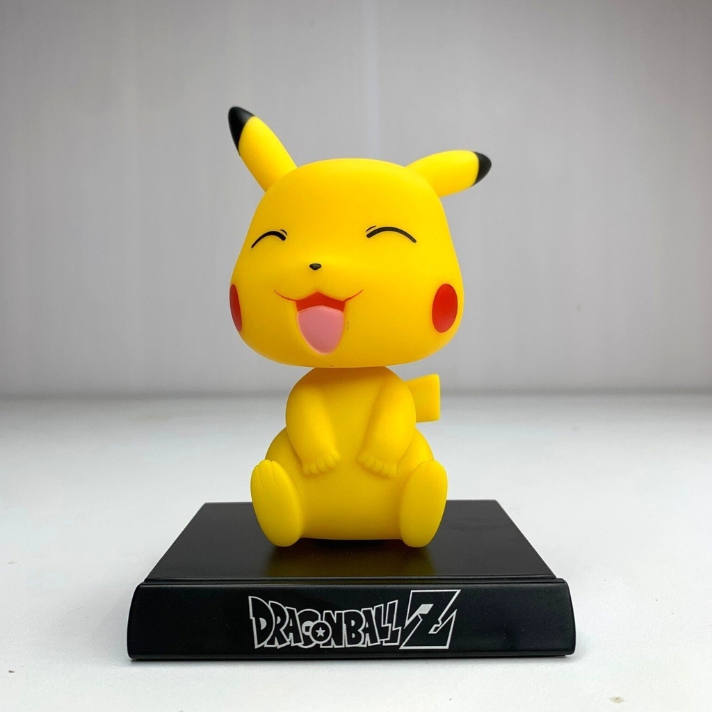 Mô Hình Pokemon Pikachu lắc đầu cười tít mắt - Cao 14cm - ngang 9cm - dọc 7cm - nặng 200gram + có Box - N3-K25-T2-S2