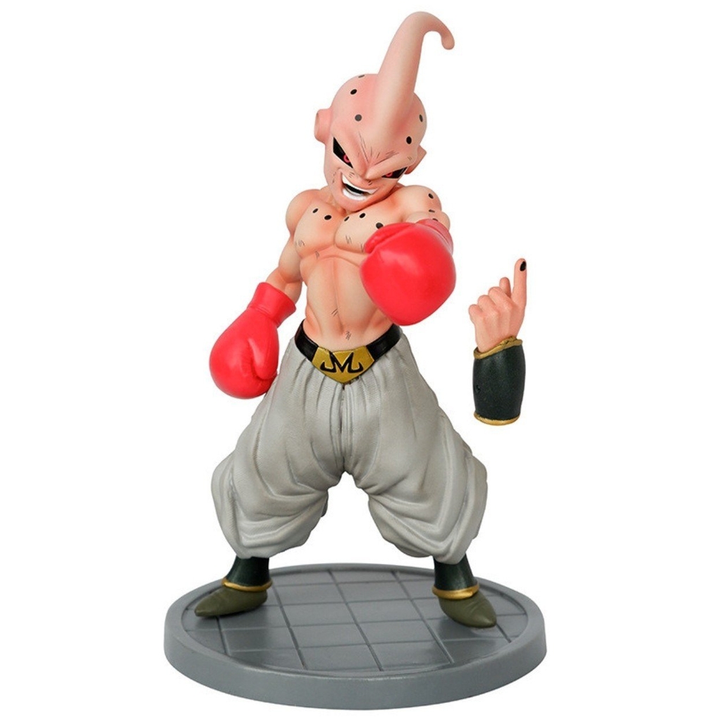 Mô hình DragonBall Majinbuu gầy Boxing - Cao 19cm - nặng 240gram - Phụ kiện đi kèm : 1 tay thay thế - Dragon Ball - Hộp Màu - (VAT 002-02-80)