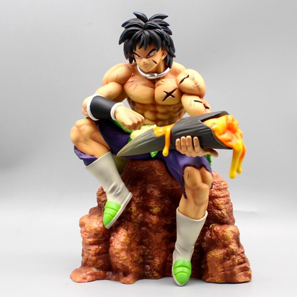 Mô hình DragonBall Broly ngồi ăn siêu ngầu - Cao 24cm - nặng 1kg - Dragon Ball - Có Hộp Carton - N1-K25-T4-S1