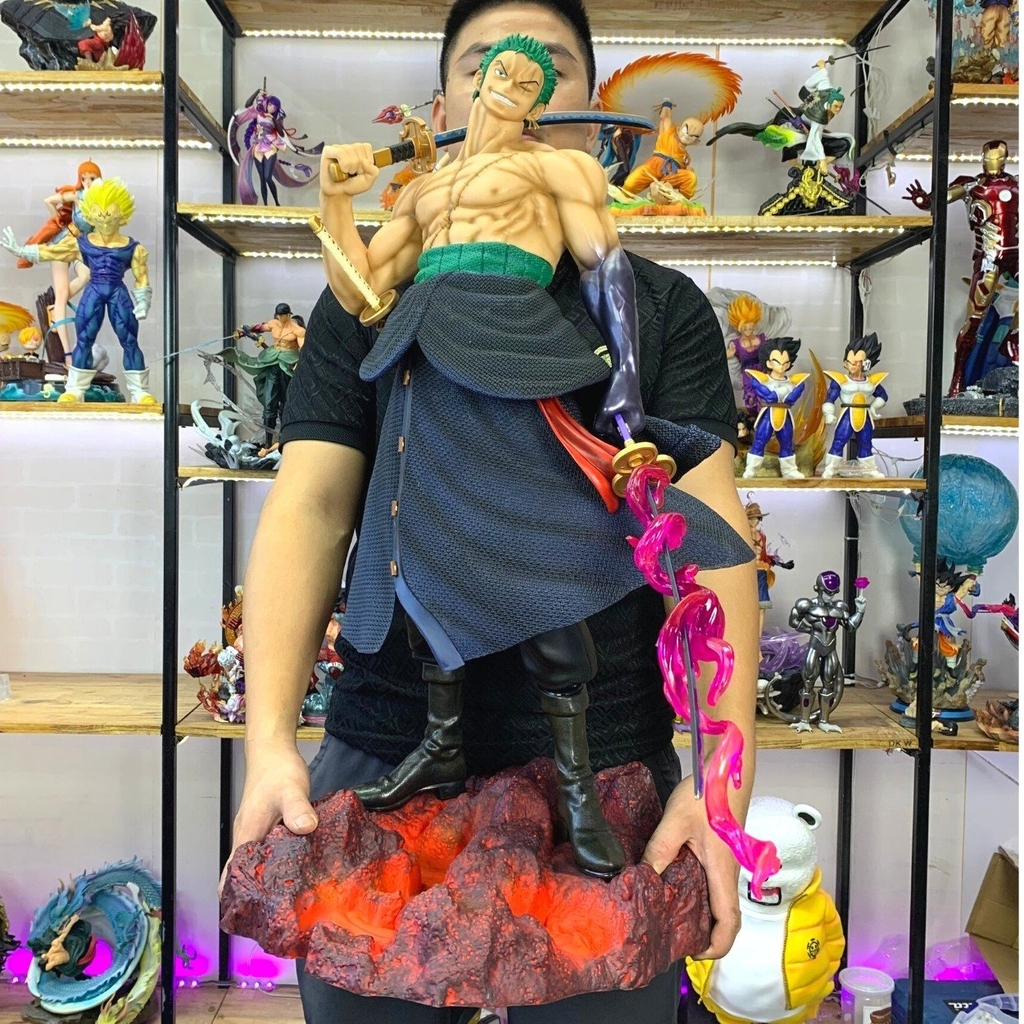 Mô Hình OnePiece Zoro enma - Cao 73cm - ~7kg - Phụ kiện : 2 kiếm + 2 đầu nam châm + 1 haki + Box Bìa + hộp xốp- Figure OnePiece - Có Hộp N1-T2