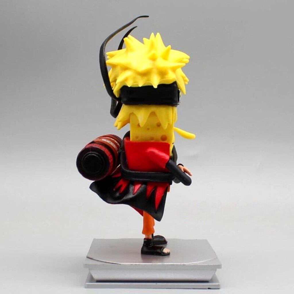 Mô hình SpongeBob cosplay Naruto - Cao 14cm - nặng 230gram - Phụ kiện : có đế đi kèm + Có Box Màu + Bọc túi nilon - Figure Naruto - Có Hộp Màu