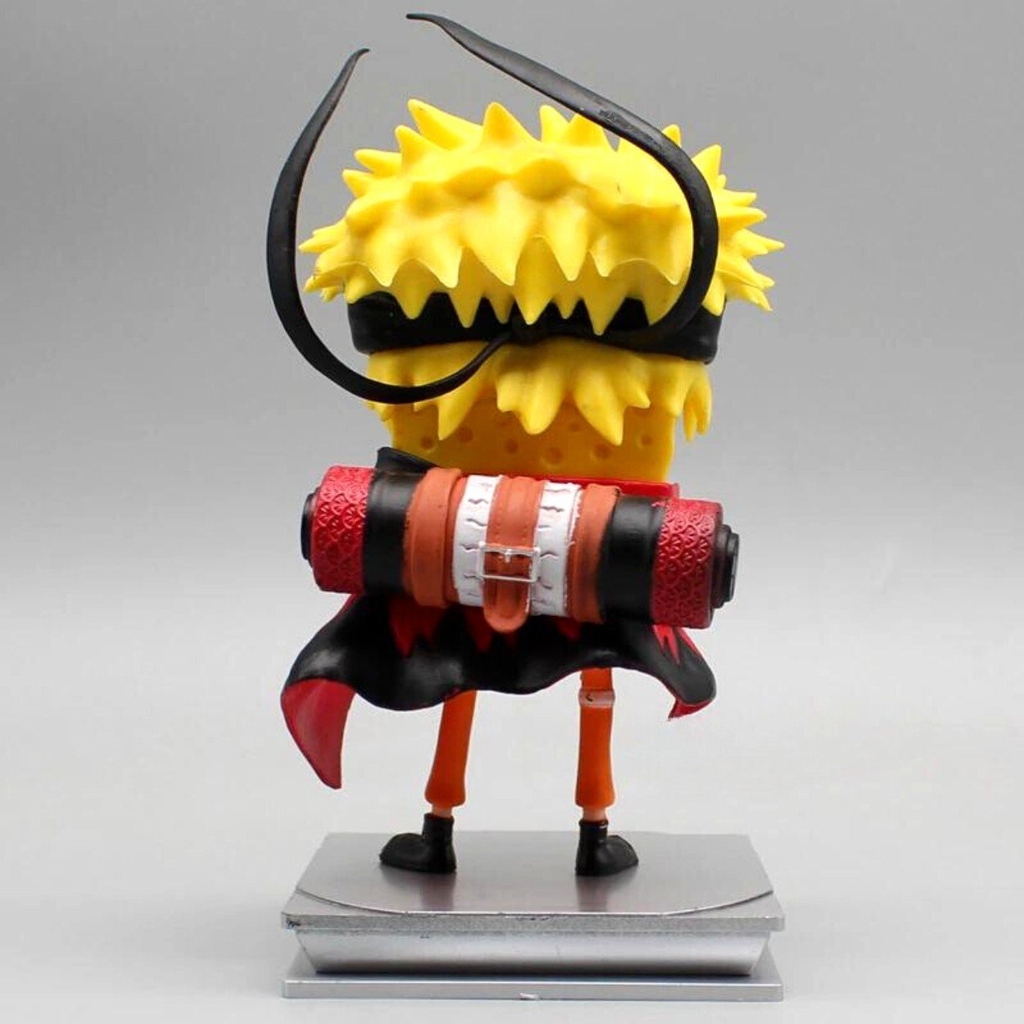 Mô hình SpongeBob cosplay Naruto - Cao 14cm - nặng 230gram - Phụ kiện : có đế đi kèm + Có Box Màu + Bọc túi nilon - Figure Naruto - Có Hộp Màu