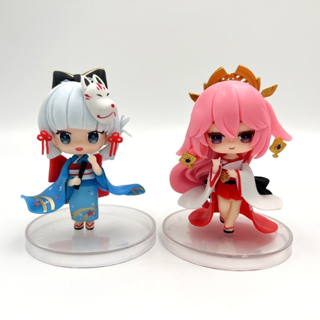 Mô Hình Genshin Bộ 6 nhân vật Genshin Chibi - Cao 10cm - nặng 400gram - Phụ kiện : đế + No Box : bọc túi - Figure  Genshin Impact - no box