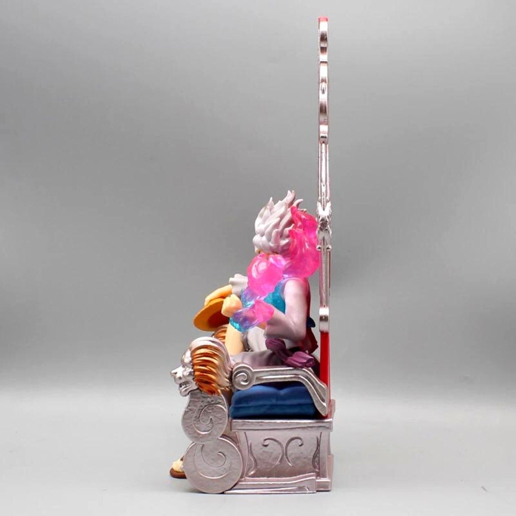 Mô Hình OnePiece Luffy nika gear 5 ngồi ghế Im sama - Cao 31cm - rộng 14cm - nặng 940gram - Phụ kiện : 3 tay thay thế, Figure OnePiece - có vỏ hộp màu - N1-K33-T5-S2