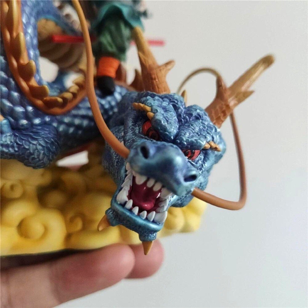 Mô hình DragonBall Goku kid cưỡi rồng chào tạm biệt - Cao 13cm - rộng 11cm - nặng 250gram - Dragon Ball -  Box màu - N1-K53-T1-S1