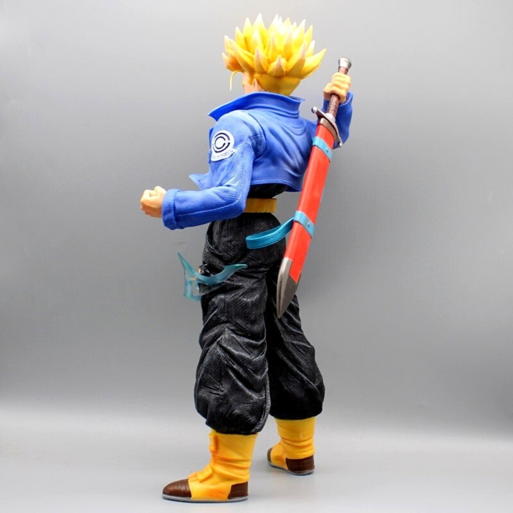 Mô Hình DragonBall Trunks  chiến đấu - Cao 43cm - nặng 3kg2 - Phụ kiện : 1 tay thay thế + 1 đầu thay thế + 1 đế đỡ đầu - Figure DragonBall - Hộp Carton - N1-K37-T4-S1