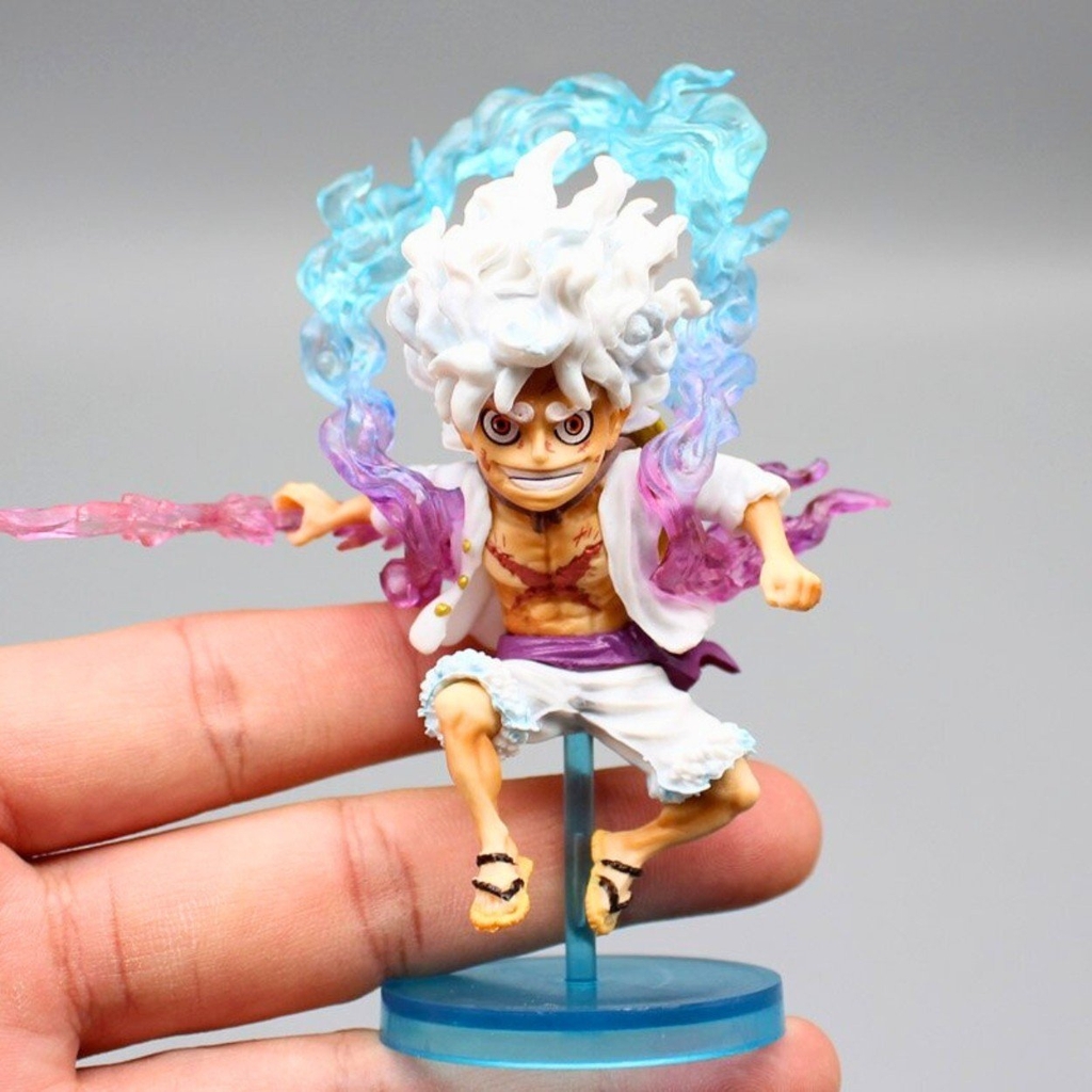 Mô Hình OnePiece Luffy cầm sét WCF Cao Cấp - Cao 10cm - nặng 100gram - Phụ Kiện : 1 sét + 1 đế , Figure OnePiece - no box - N1-K9-T2-S3
