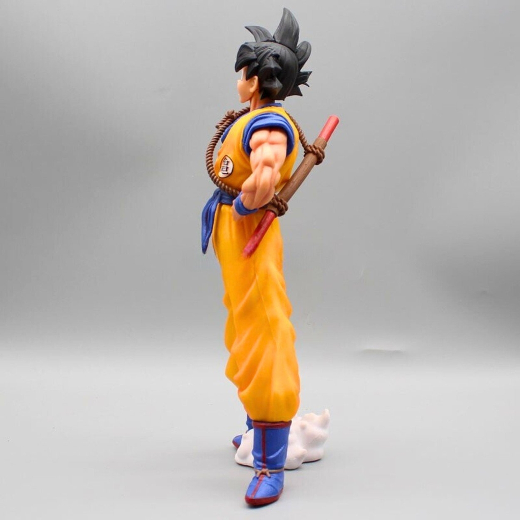 Mô hình DragonBall Goku dáng đứng cười - Cao 30cm - nặng 600gram - Phụ Kiện : 1 gậy đeo sau lưng + 1 đế kẹp chân - Dragon Ball - Có Hộp màu - N1-K27-T5-S3