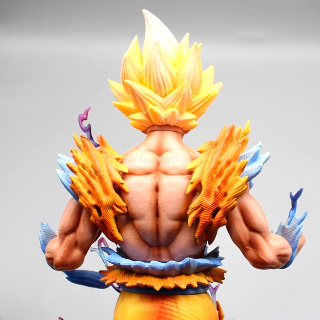 Mô hình DragonBall SonGoku SSJ3 hàng cao cấp siêu ngầu - Cao 35cm - nặng 3kg - Phụ Kiện : 2 thân + 2 Bệ đỡ thân + 2 đầu thay thế - Dragon Ball - Có Hộp màu - N1-K39-T5-S1