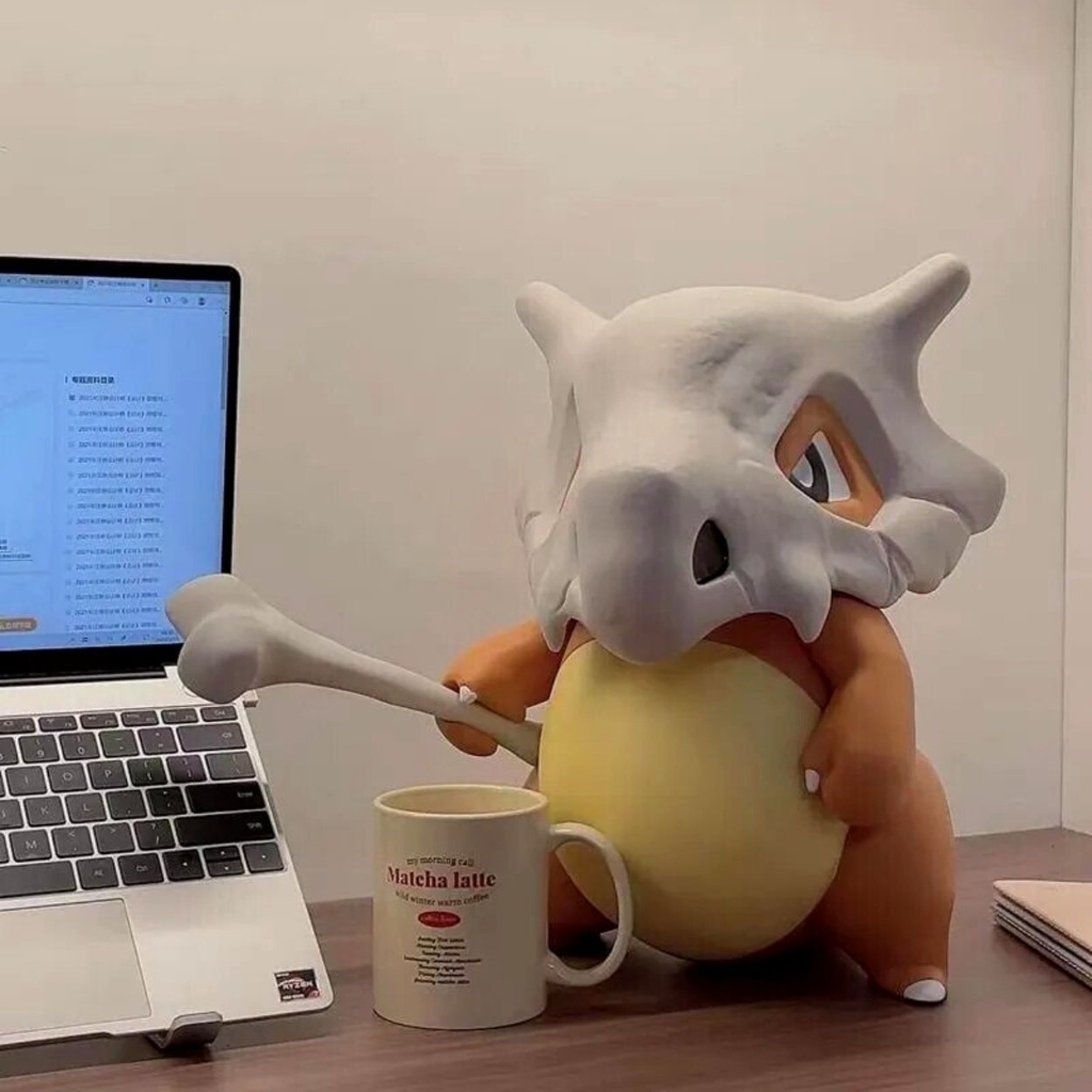 Hàng Loại 1 - Mô Hình Pokemon Cubone  - Cao 35cm - rộng 28cm - nặng 3kg - Phụ kiện : 1 gậy xương cầm tay + 1 Quả cầu Pokemon - Bộ Pokemon - Có Vỏ Hộp màu N1-K52-T4-S1