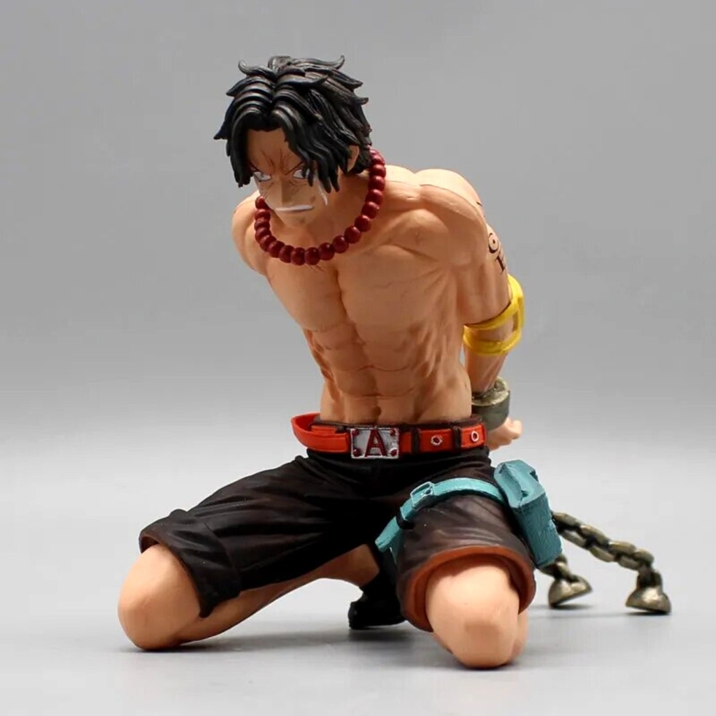 Mô Hình OnePiece ACE Tù nhân - Cao 12cm - rộng 9cm - nặng 340gram - Phụ Kiện : 2 đầu thay th - Figure OnePiece - Có Hộp màu - N4-K14