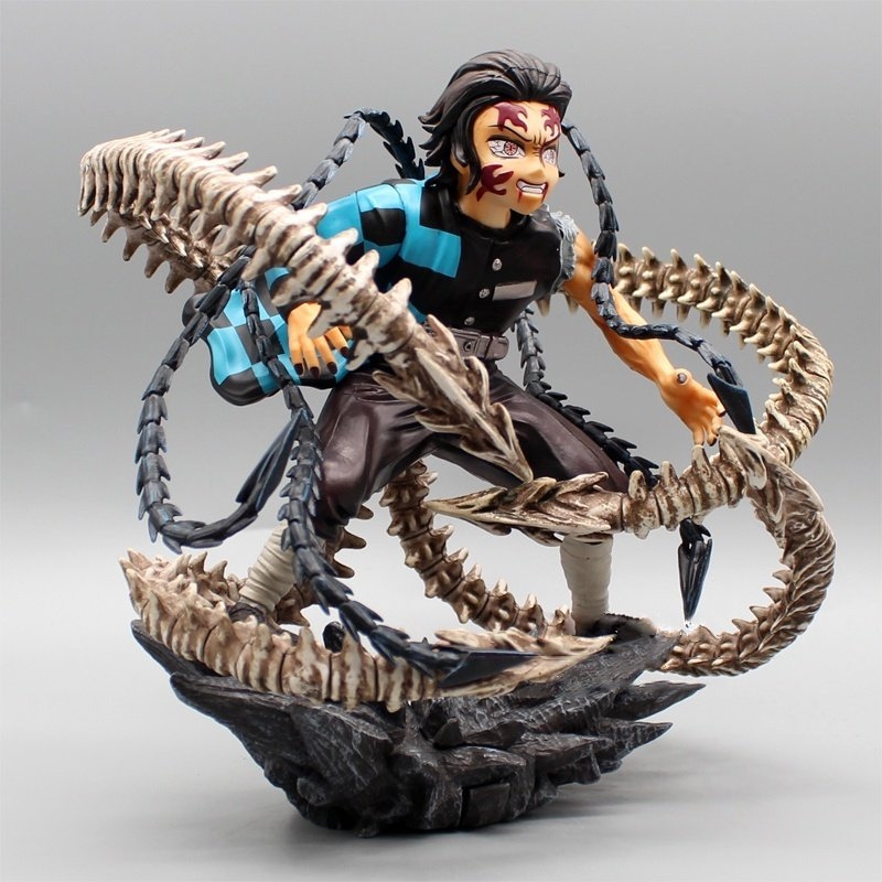 Mô Hình Kimetsu No Yaiba Ác quỷ Tanjiro - Cao 21cm - nặng 1kg2 - Figure Thanh gươm diệt quỷ - Có Vỏ Hộp màu