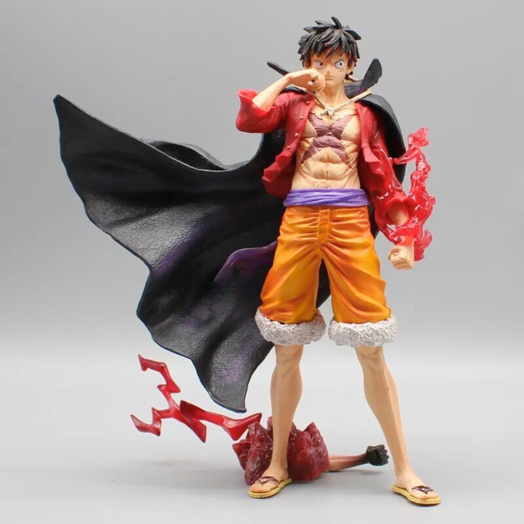 Mô Hình OnePiece Luffy Áo choàng - Cao 22cm - nặng 450gram - Phụ kiện : 2 đầu + 2 tay + 1 đế - Figure OnePiece - Có Hộp - N4-K15