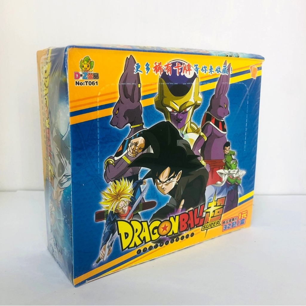 Pack anime Dragonball Supper - 1 Hộp = 32PACK - Mỗi pack có 5 thẻ- Cao 13cm - rộng 14cm - N3-K19-T5-S4