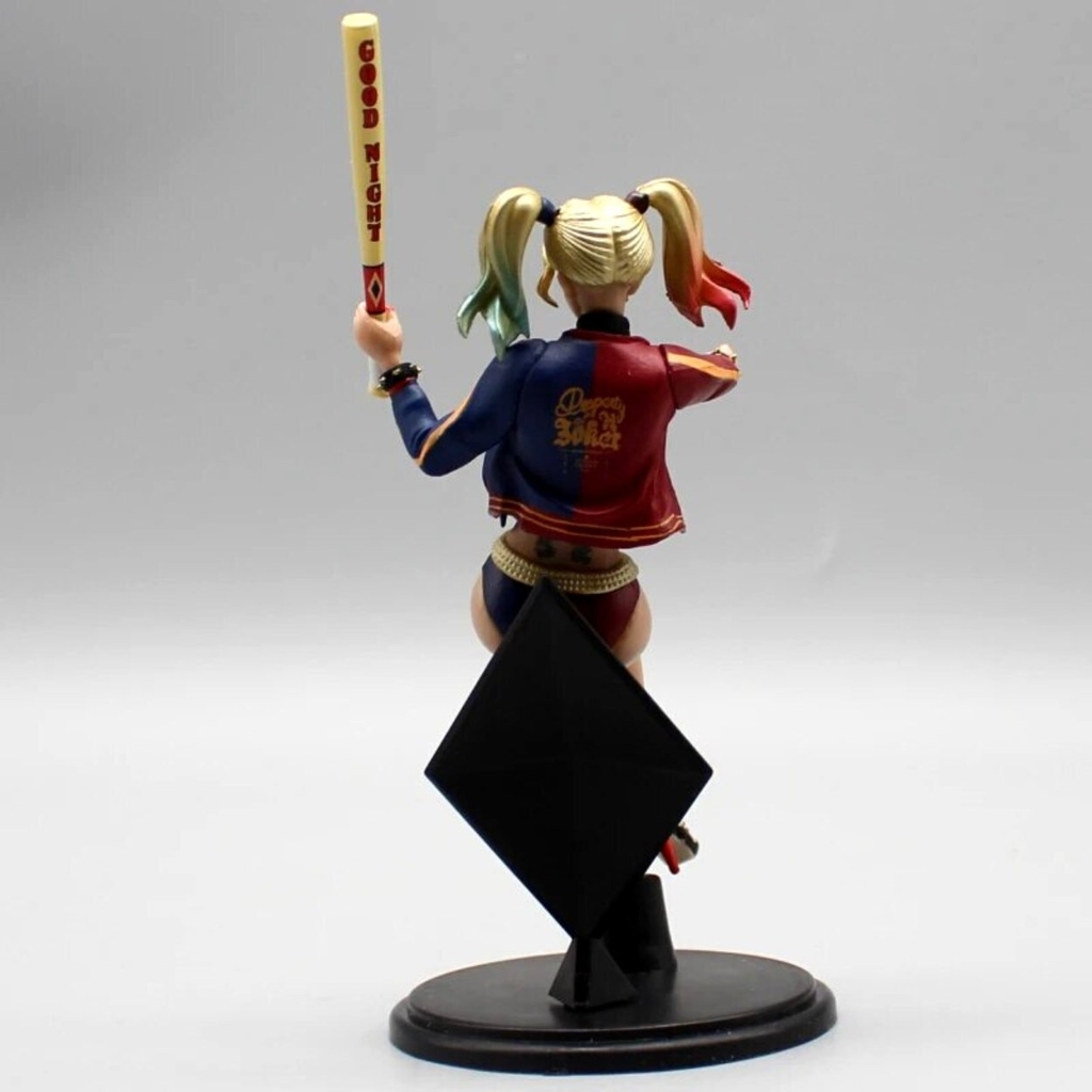 Mô Hình harley quinn - Cao 11cm - nặng 700gram - Phụ Kiện : gậy + đế - harley quinn - no box N1-K39-T4-S1