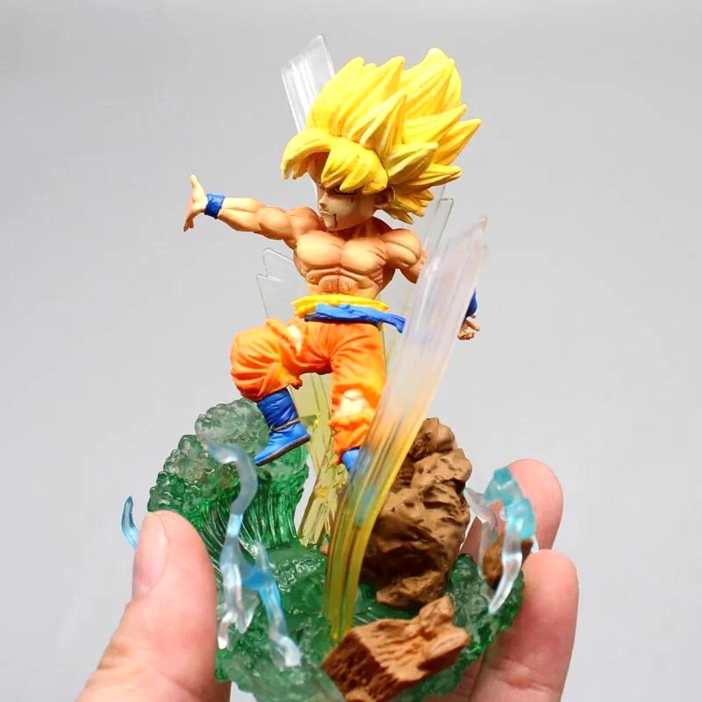 Mô hình DragonBall Goku chibi G5 - Cao 10cm - rộng 7cm - nặng 110gram - Dragon Ball - Có Hộp màu - N1-K50-T3-S1