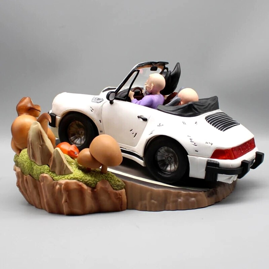 Mô hình DragonBall Quy Lão lái oto đèo klin và Goku kid - Cao 17cm - rộng 26cm - nặng 2kg2 - Phụ kiện 1 đế + 1 Tiểu cảnh Khụng long - Box bìa - N1-K23-T5-S2