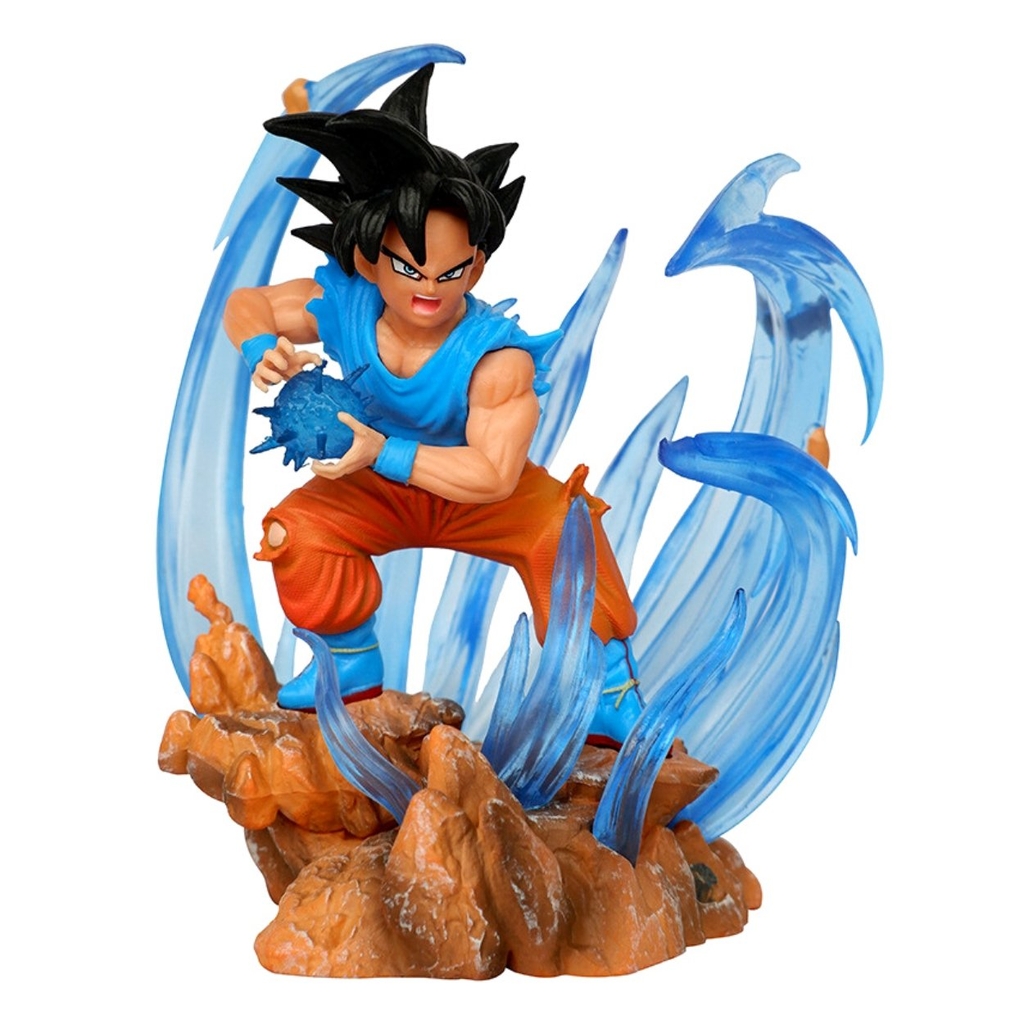 Mô hình DragonBall Goku chibi bắn chưởng hiệu ứng base đẹp - Cao 11cm - nặng 190gram - nặng 230gram - Dragon Ball - Có Hộp màu - K7-T3-S6