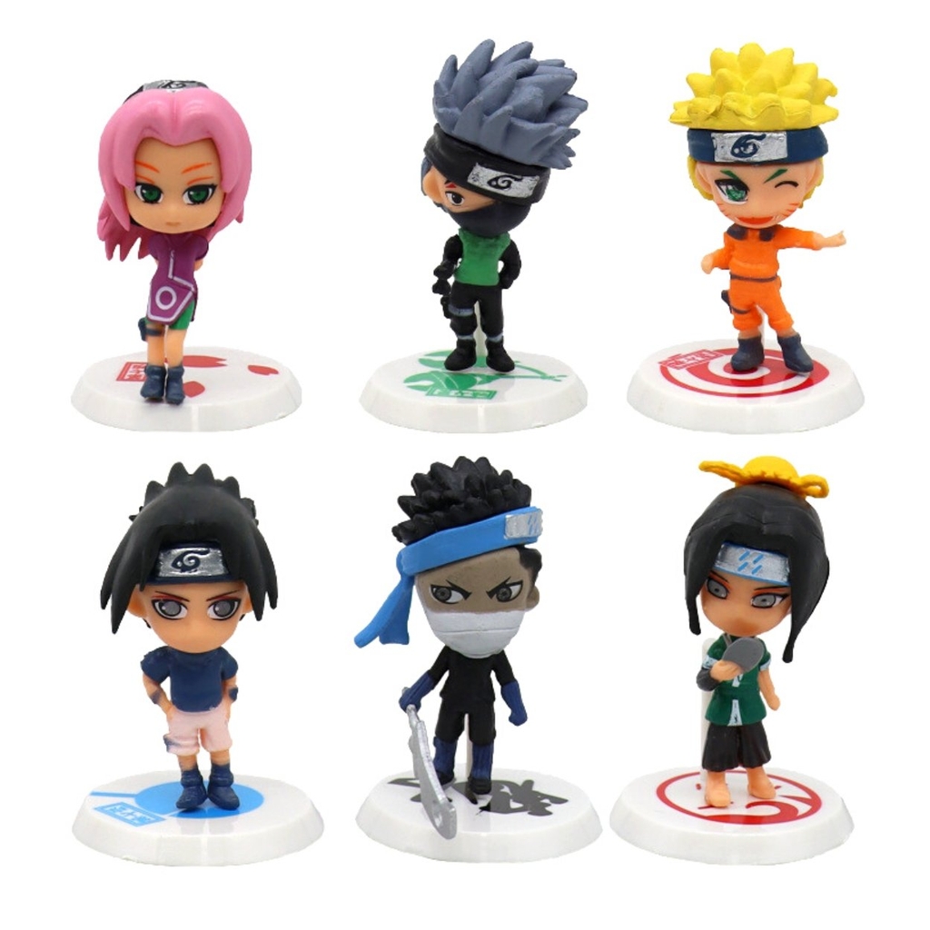 Mô hình Naruto combo 6 nhân vật bản A Cao 6-7cm - nặng 150Gram- Figure Naruto - No Box - K4-T1-S12