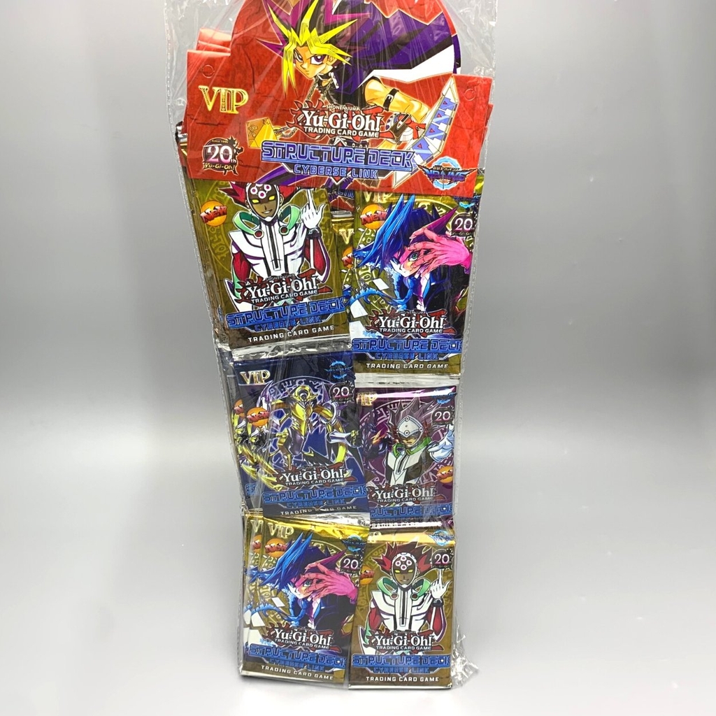 Dây Pack Thẻ Yu-Gi-Oh ( Vua trò Chơi ) - 1 túi có 3 dây - 1 dây có 12 pack - 1 pack có 5 thẻ