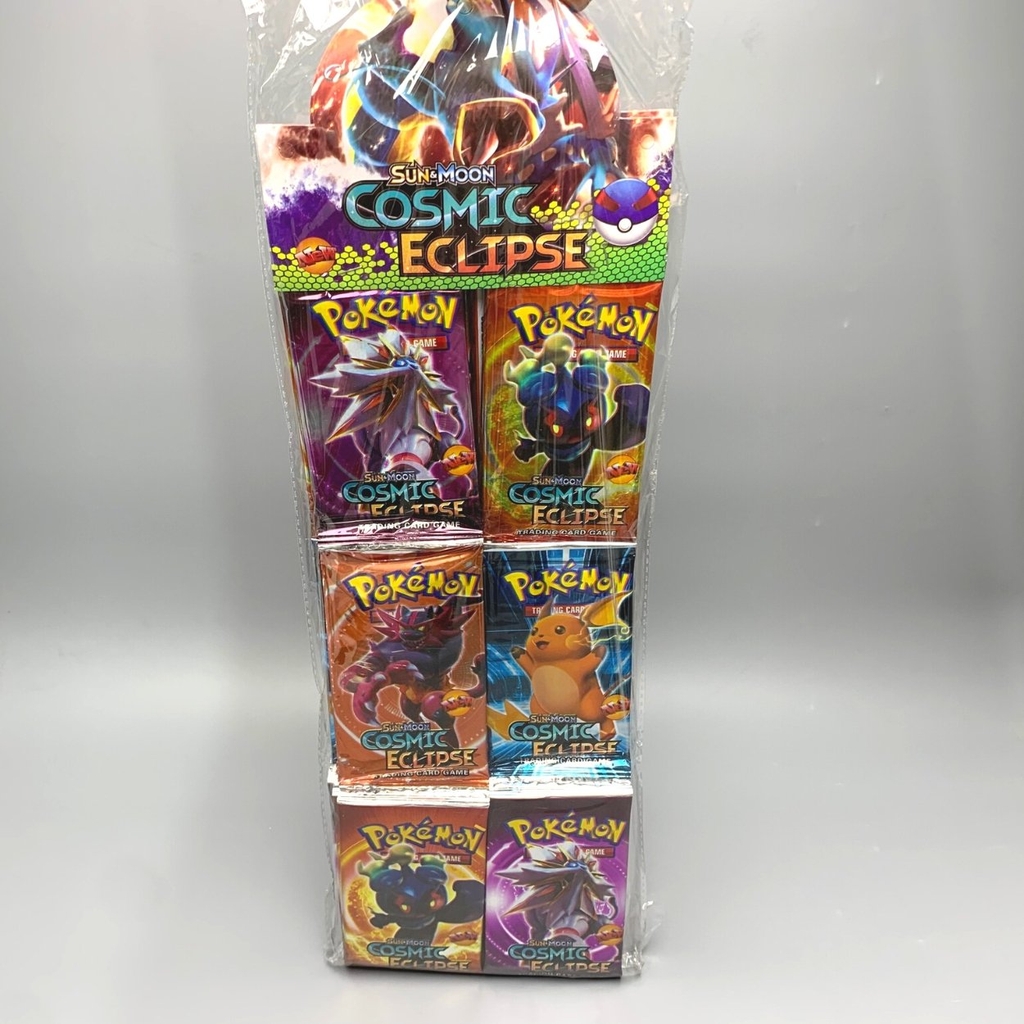 Dây Pack Thẻ Pokemon - 1 túi có 3 dây - 1 dây có 12 pack - 1 pack có 5 thẻ