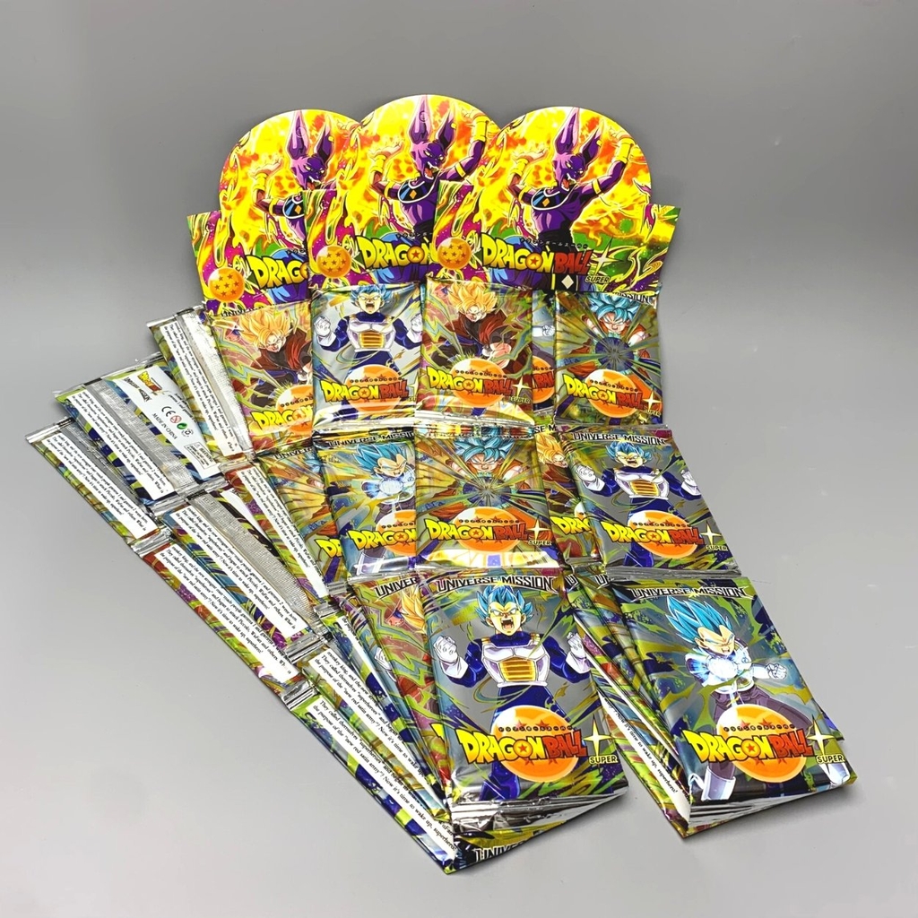 Dây Pack Thẻ Dragon ball - 1 túi có 3 dây - 1 dây có 12 pack - 1 pack có 5 thẻ