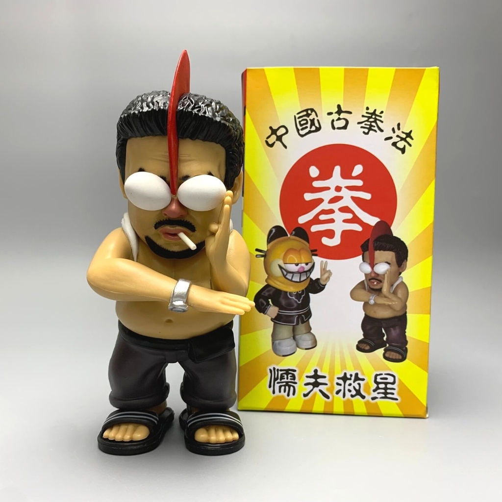 Mô Hình Meme Devil Da ( chú Đạt siêu nhân điện quang ) - Cao 15cm - nặng 250Gram  -  Figure Meme hài hước -  Có Hộp màu