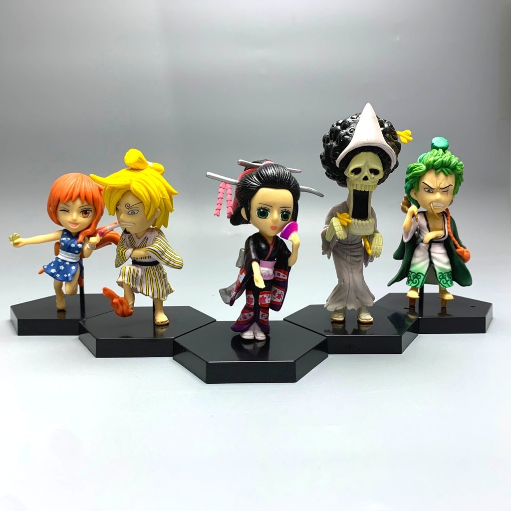 Mô hình OnePiece Bộ 9 nhân vật One Piece chibi - Cao 7-14cm - nặng 500Gram - Figure OnePiece - No Box - N3-K48-T3-S2
