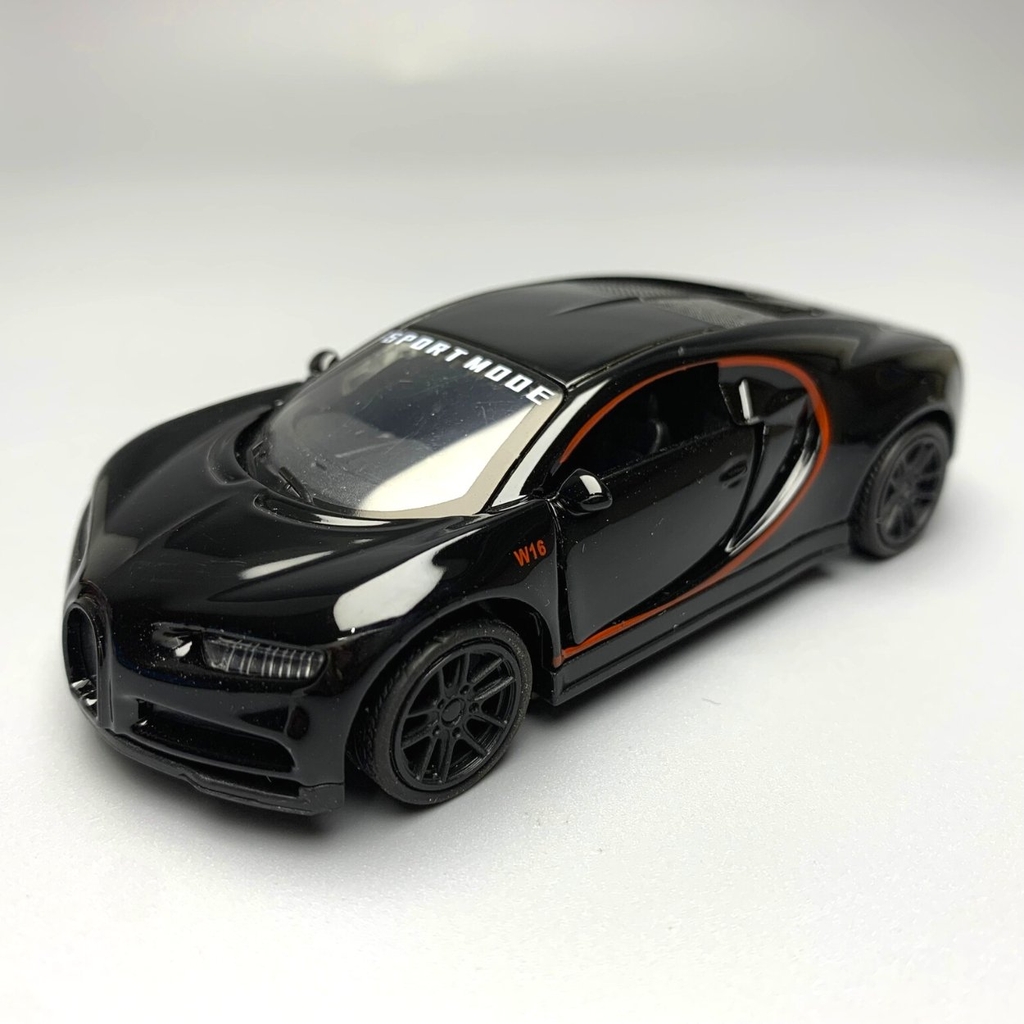 Mô Hình xe Bugatti Chiron tỉ lệ 1:43 Hợp kim có thể mở cửa - bánh sau chạy cót - Dài 10cm - cao 3cm - nặng 200gram - Figure Oto - FULL BOX : box màu - SKU : oto19 số 20