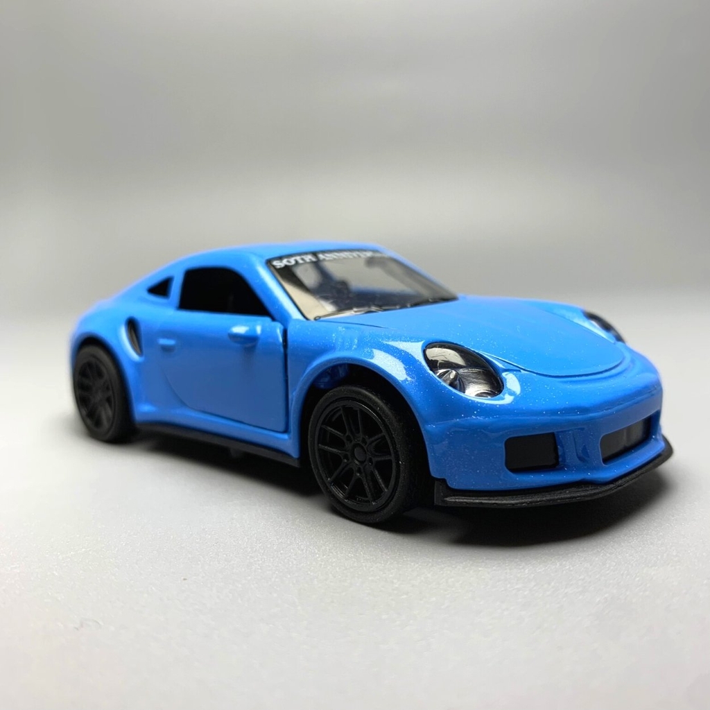 Mô Hình xe Porsche 911 màu xanh tỉ lệ 1:43 Hợp kim có thể mở cửa - bánh sau chạy cót - Dài 10cm - cao 3cm - nặng 200gram - Figure Oto - FULL BOX : box màu - SKU : oto18 số26