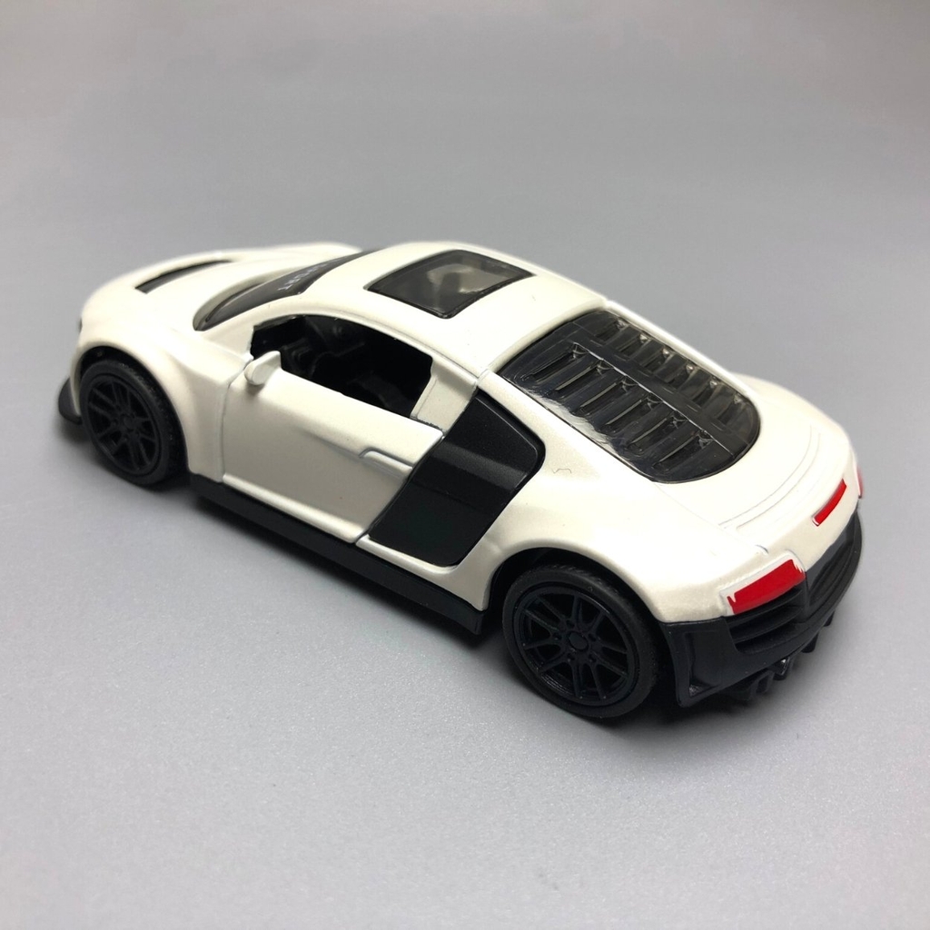 Mô Hình xe AUDI Màu trắng tỉ lệ 1:43 Hợp kim có thể mở cửa - bánh sau chạy cót - Dài 11cm - cao 3cm - nặng 200gram - Figure Oto - FULL BOX : box màu - SKU : oto21 số 7