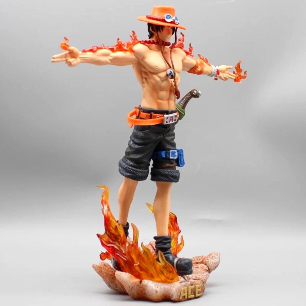 Mô Hình OnePiece Portgas D. Ace đứng dang tay - Cao 27cm - nặng 700Gram - Figure OnePiece - no box - K18-T1-S5
