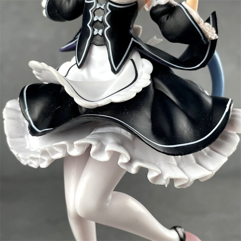 Mô Hình RE:ZERO Rem Cosplay Cô Hầu Gái - Cao 23cm - rộng 13cm - nặng 450Gram - Figure RE:ZERO - Có Hộp màu