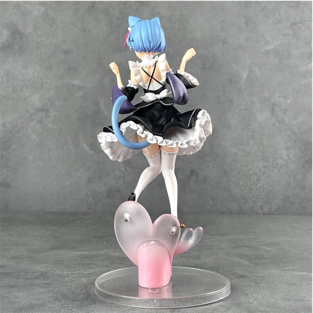 Mô Hình RE:ZERO Rem Cosplay Cô Hầu Gái - Cao 23cm - rộng 13cm - nặng 450Gram - Figure RE:ZERO - Có Hộp màu