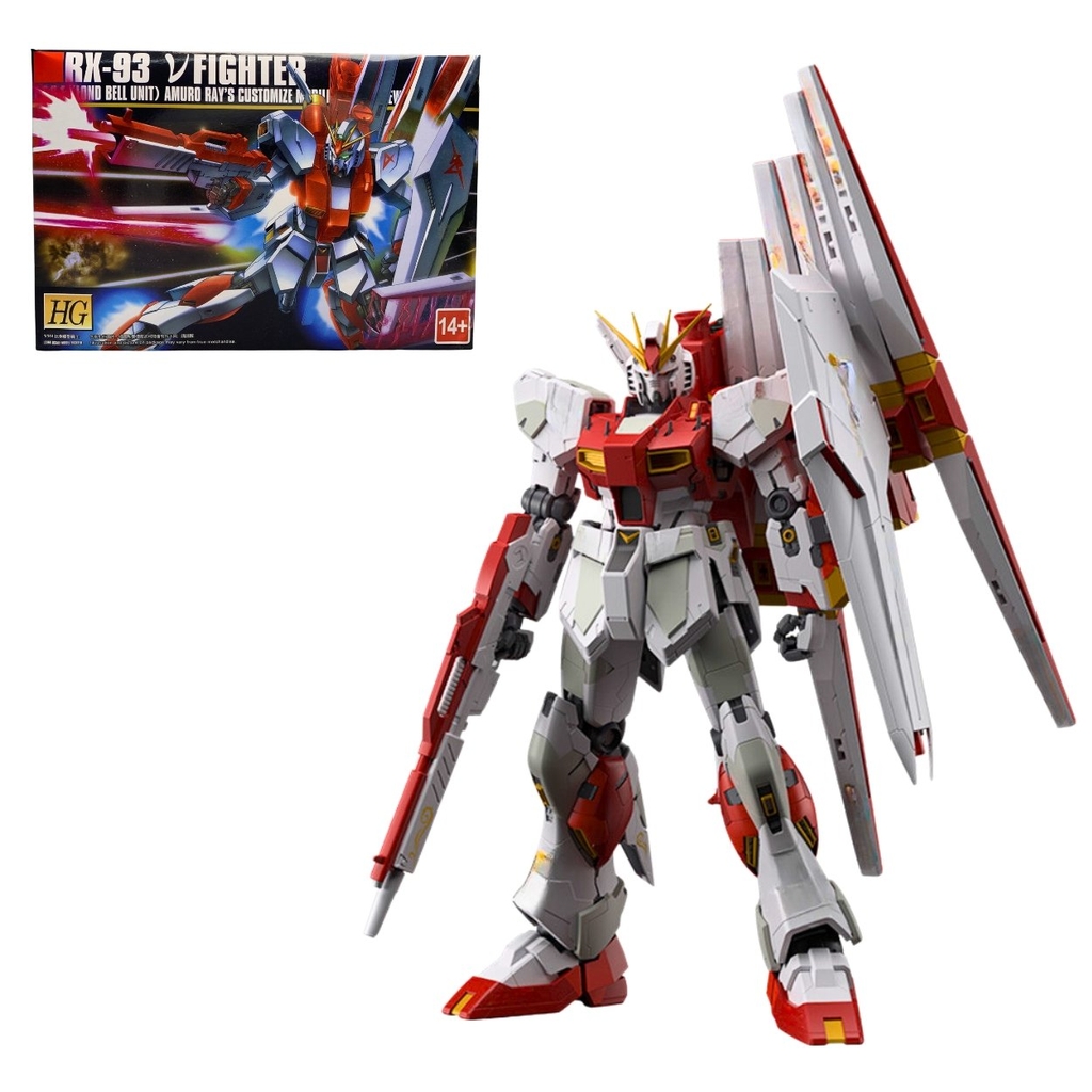 Mô hình XG  Gundam RX-93 Đỏ + cao 18cm - nặng 150gram - SKU : 623B - Figure Gundam - Có hộp màu