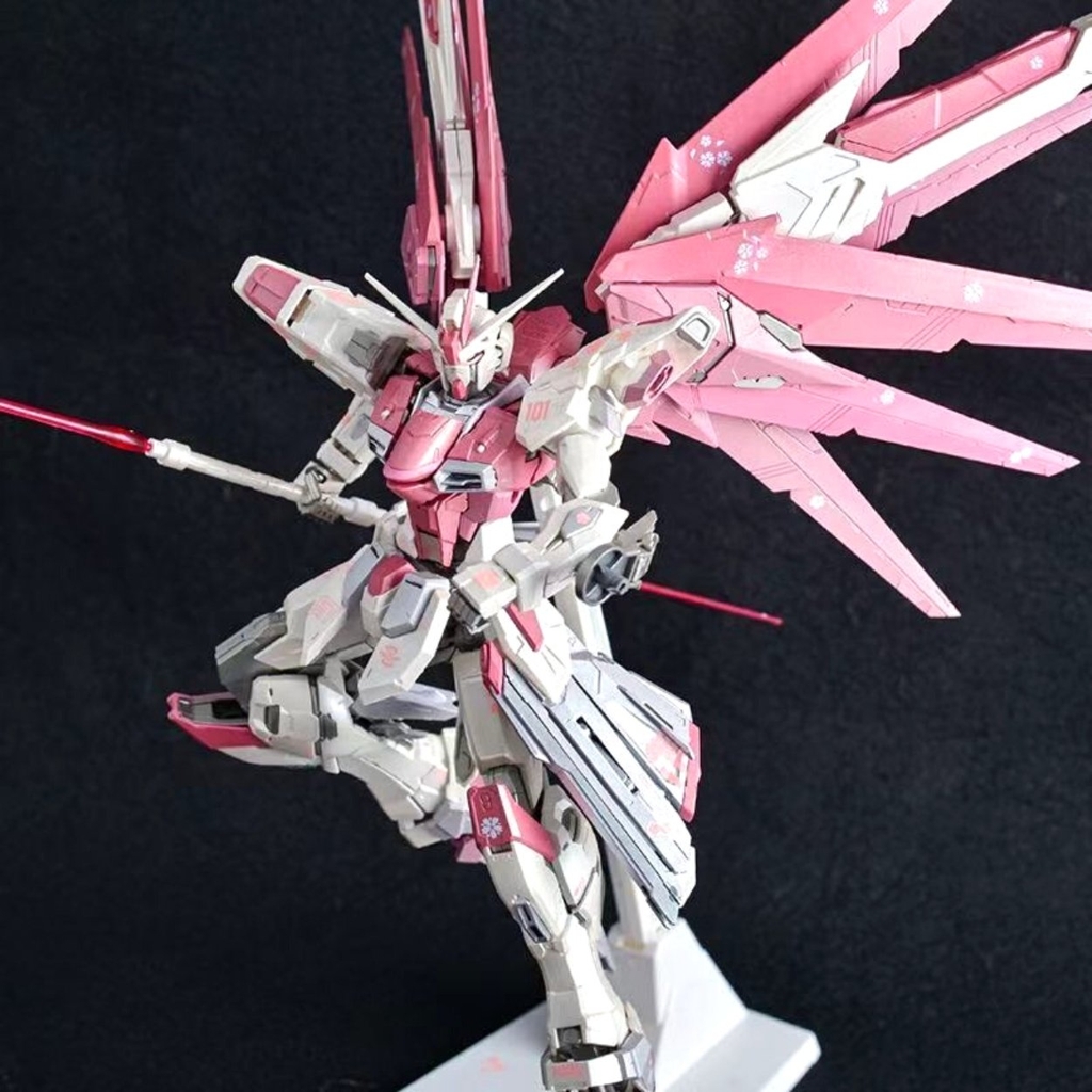 MG 1/100 FREEDOM 6650 GUNDAM Hoa anh Đào hàng Cao cấp - Cao 18cm - nặng 1kg sku :MG 6650  - Box Màu