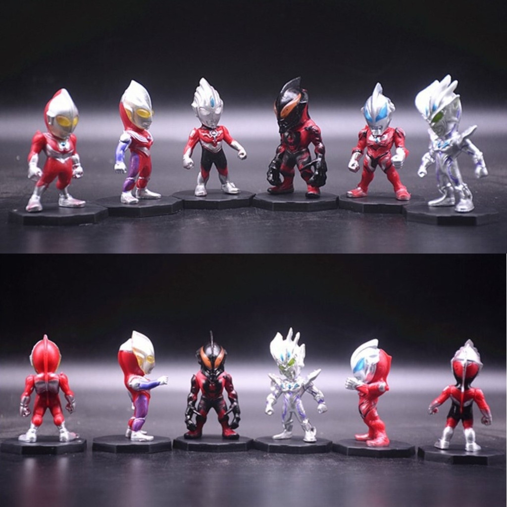 Mô Hình Bộ chibi 6 nhân vật siêu nhân điện quang bản B - Cao 6-7cm - nặng 150gram - Phụ Kiện : Đế Ghép - Figure Siêu Nhân - No box : bọc túi OPP - N3-K53-T4-S3