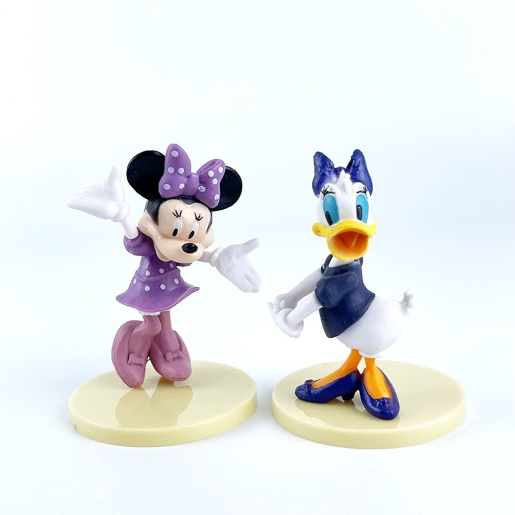 Mô Hình Bộ 6 các nhân vật Chuột Mickey - Cao 6-9cm tùy nhân vật - nặng 140gram - Figure Chuột Mickey - No box : bọc túi OPP