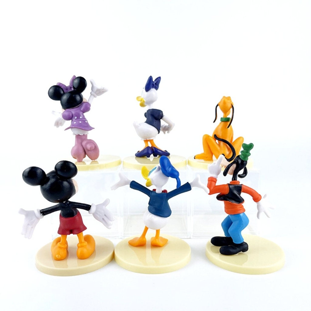 Mô Hình Bộ 6 các nhân vật Chuột Mickey - Cao 6-9cm tùy nhân vật - nặng 140gram - Figure Chuột Mickey - No box : bọc túi OPP N3-K51-T3-S3