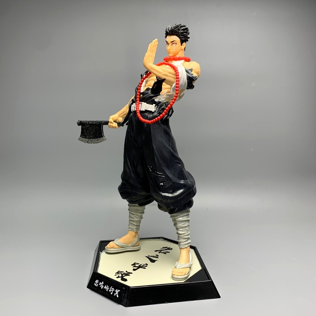 Mô Hình Nham Trụ - Cao 33cm - nặng 600gram - Phụ Kiện : 1 vòng + 1 rìu - Kimetsu No Yaiba - Có Hộp Màu - N4-K3-BL1 - N1-K20-T1-S2