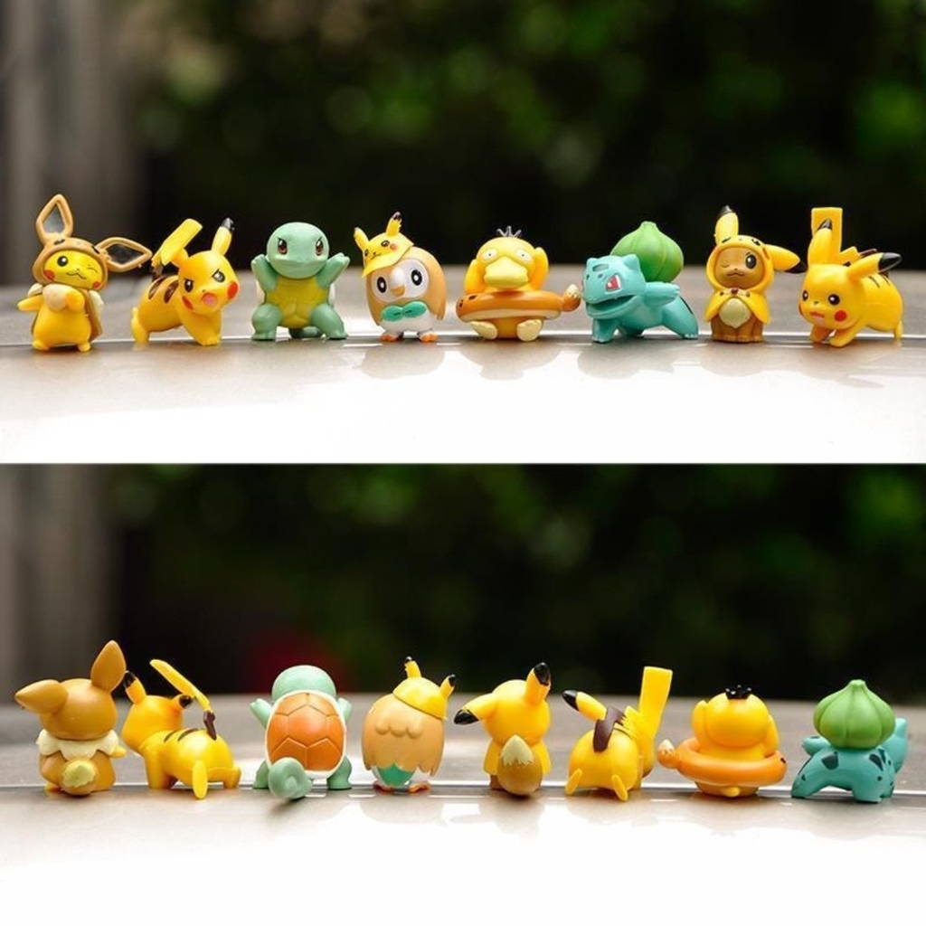 Mô Hình POKEMON 8 nhân vật Pokemon - Cao 4cm - nặng 100gram - Figure POKEMON No box : bọc túi OPP