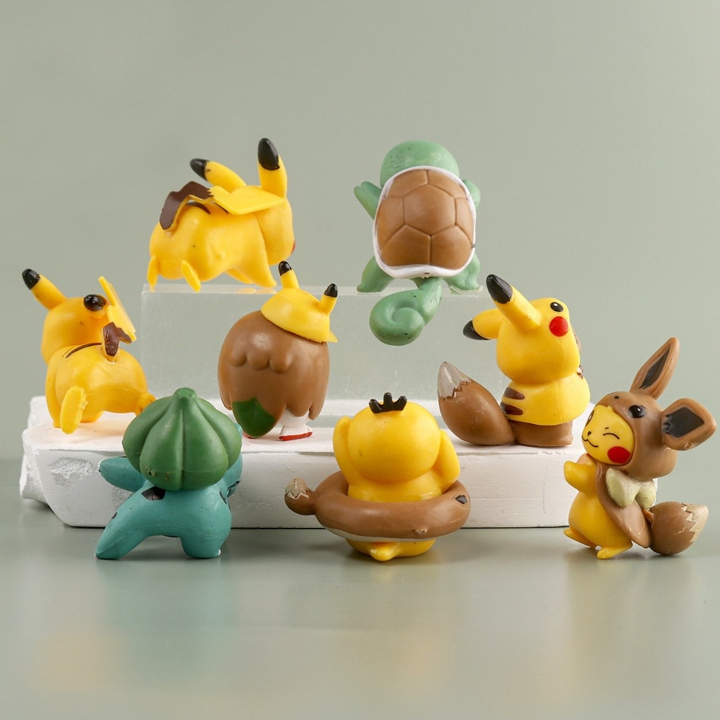 Mô Hình POKEMON 8 nhân vật Pokemon - Cao 4cm - nặng 100gram - Figure POKEMON No box : bọc túi OPP - N3-K47-T3-S2